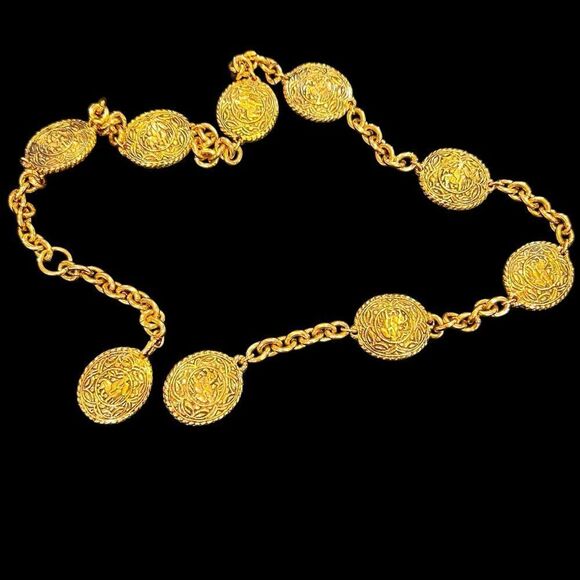 Chanel Vintage Gold Plated Belt Or Necklace - Picture 1 of 6